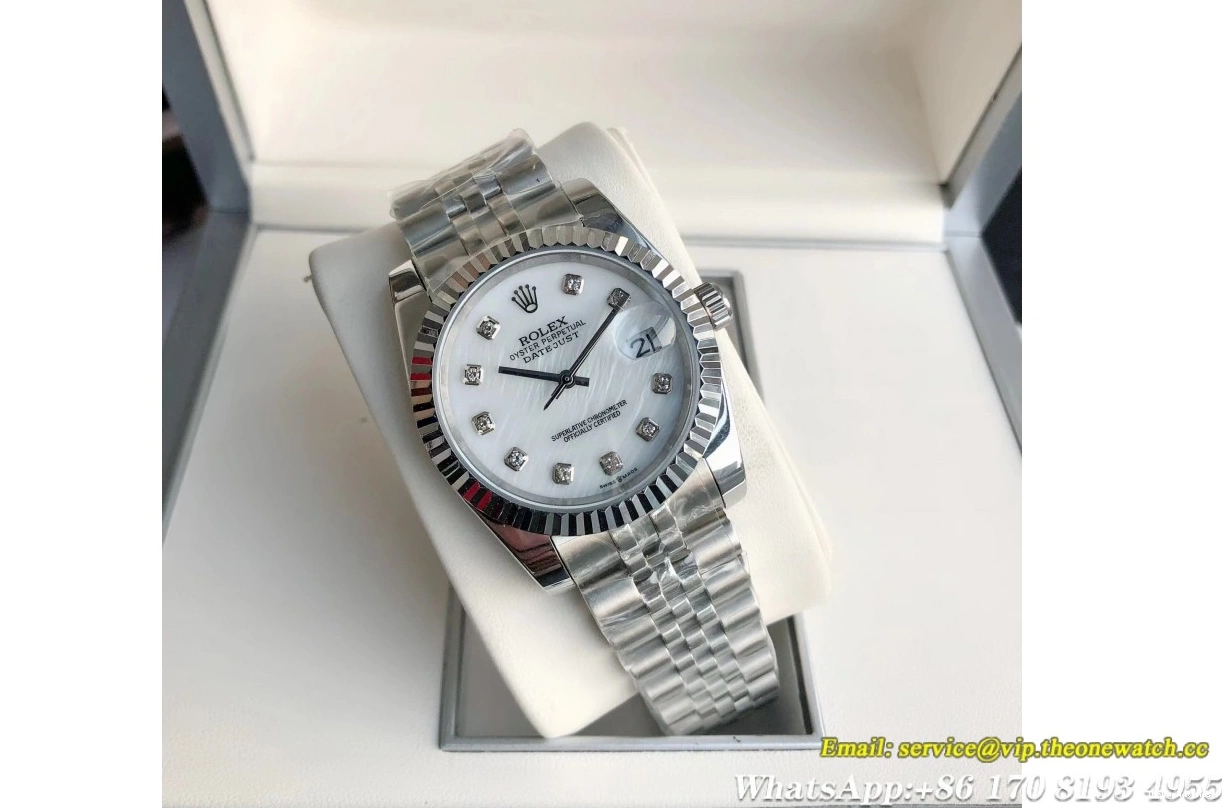 GDF MY8215 SS Dia Datejust SS 28mm White 36 Jub 0312